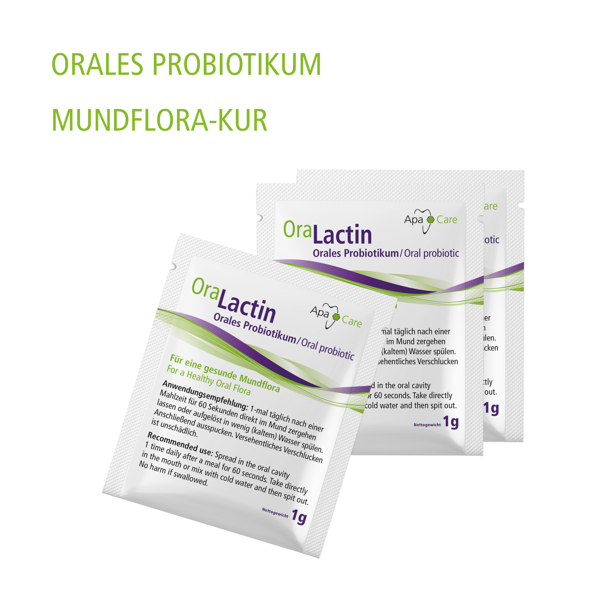 Probiótico oral. Bolsitas Probiótico oral. Bolsitas